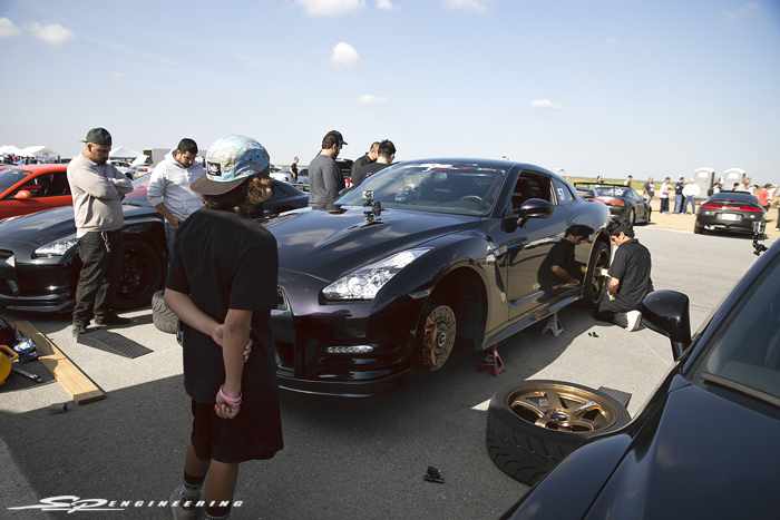 Sorry, back on topic. Sean's first pass that day was his first time on carbon-carbon brakes.