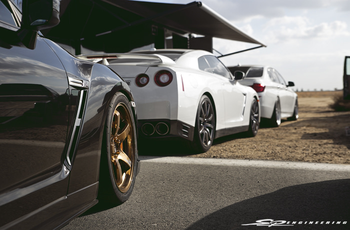 Ashkan recently picked up a white 2015 to daily drive since realizing his brushed aluminum GT-R was a hassle to get in and out of with the roll cage. Haha.