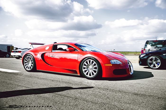 Our first time seeing a Bugatti in person. It's much more 'petite' in person than in pictures.
