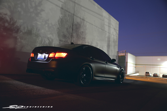 A murdered out M5 stopped by for an SPE700 package. The term 'SPE Package' may sound a little silly to you guys, since being so accustomed to the name being used on our GT-R builds.
