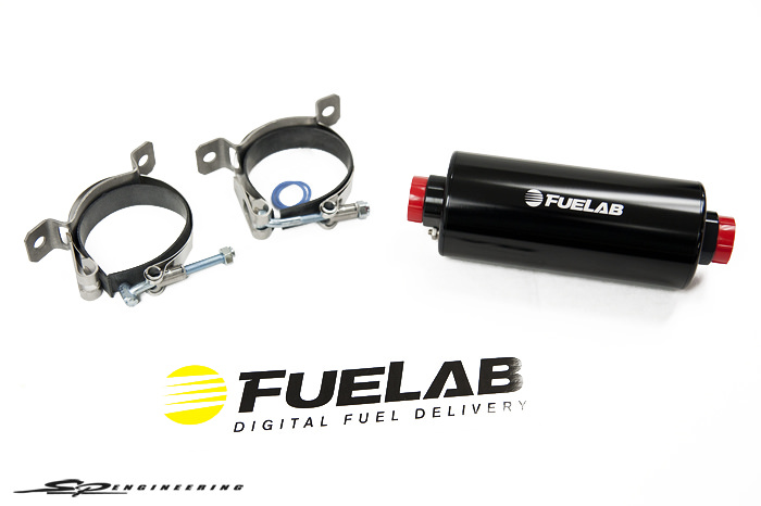FUELAB® has taken Fuel Delivery to the next level… Digital. Prodigy Fuel Pumps work to keep your fuel cool. Variable speed operation helps to avoid fuel vaporization and allows pumps to be run in continuous duty operation for street or strip usage. With the new 529 series electronic regulator, true pump control is finally achievable and easy to install. Pump Features Compatible with gasoline, diesel, methanol, and ethanol High efficiency sling vane positive displacement pump Special housing shape for extremely quiet operation and steady pressure Carbon 9-vane construction with pressure balanced rotor for high reliability Backed by a 2-year limited warranty Motor Features Lightweight super-efficient DC brushless motor reduces current draw Low mass rotor for high speed reaction to changes in speed and flow Powerful high flux density Neodymium rare earth magnets No motor brushes to wear out or corrode (low-Sulfur diesel, no problem) Wet motor design, no dynamic shaft seals that can wear out Electronic Features Internal speed controller for variable flow operation 12 to 16 volt vehicle electrical system compatibility Accepts PWM input for speed control No expensive add-on voltage regulators or pump controllers required! Continuous duty–motor speed can be adjusted for street or strip fuel demand Construction Features Compact, lightweight design, less than 3 lbs, overall length 6.9″, diameter 2.63″ Billet Aluminum Construction with anodize per MIL-A-8625, Type II High quality mounting brackets included Long-life, multi-fuel compatible Fluorosilicone static seals Accepts standard or port style –10AN fittings 41401 Pump: 105 GPH @ 45 PSI – RATED UP TO 1000HP The original digital Prodigy fuel pump, great for street, strip, or off-road use.