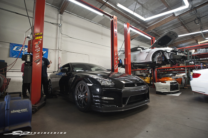 Some might wonder, “When did SP come out with a new power package?”. Well, we didn’t. Our SPE650+ package is now called the “SPE700″. So look out for many more of these as it is the perfect package for those wishing to bump up all around performance whether it be on the streets or the track without going overboard. SPE700 GTR Performance Package – SPE Spec 3.5” Race Exhaust – SPE Spec 3.5” Race Mid-pipe – SPE Spec 3.5” Cast Bell Mouth Turbo Downpipe – SPE Spec 3” Cold Air Intake System – SPE Spec Spark Plugs Range 9 – SPE Spec 1000cc Injectors – SPE Spec Dual 270LPH Fuel Pump System – SPE Custom Computer Calibration – COBB V3 AccessPORT ECM Control Optional Upgrades for SPE700: – COBB V3 AccessPORT TCM Control – TiTek 3.5” Titanium Mid Pipe (Race) & Exhaust System (Race) – Greddy DCT Cooler