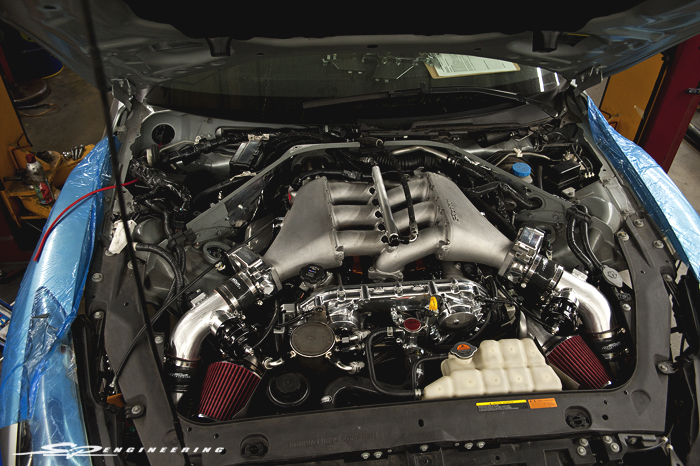 Buttoning up the engine bay with needed sensors and mil spec wiring.