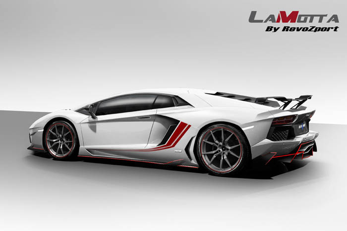 “Wheels are made from Aerospace Grade Aluminum Alloys forged and heated to achieve the ultimate tensile strength namely “6061-T6″ and a savings of 1-1.5kg weight savings over the original LP700 wheels. This set of 20″ & 21″ wheel are specially designed to fit the LP700 and a special offset for LaMotta.” – RevoZport LaMotta – LP700 Aerokit (Complete Kit) Carbon Bonnet Carbon Front Splitter Carbon Front Bumper Canard Carbon Engine Cover with Lightweight Lexan Glass Carbon Side Skirt Set Carbon Rear Air Tunnel Diffuser Carbon Rear Trunk Spoiler with Decklid Panel Interior: LaMotta Carbon Sports Seat LaMotta Carbon Door Panels Performance: High Flow Inconel Cat Back Exhaust System ECU Remap Performance: High Flow Titanium Cat Back Exhaust System ECU Remap Wheels: Klassen ID M52R 20″ Front 21″ Rear Optional Color Coding Price: $48,000 LaMotta – LP700 Aerokit (Piece by piece) Front Splitter – $2900 Side Skirt Set – $2500 Rear Diffuser – $4800 Rear Trunk Spoiler with Decklid Panel – $6000 X-Pipe High Flow Catback Exhaust – $4800 Let’s take a closer look.