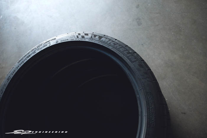 It is seriously boring to leave a vehicle in it’s stock form. Forgestar F14’s, H&R springs and Michelin PSS’ were put on order and delivered to us in a timely manner.