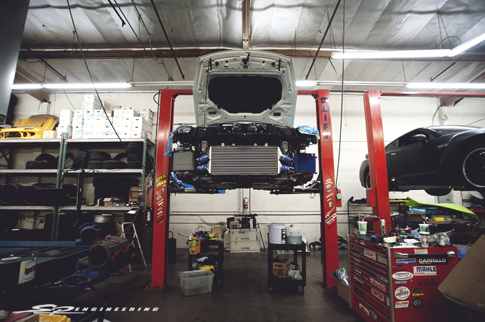 GReddy’s 29R intercooler kit tucked in and ready to do its job.