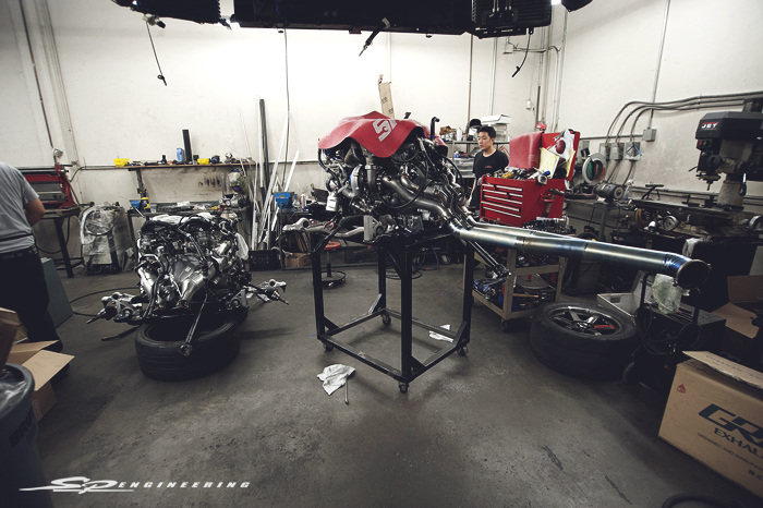 One last test fit with the midpipe to ensure everything lines up equally on both sides.