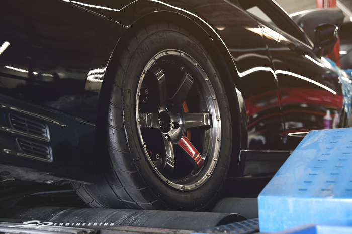 With all the power that Godzilla puts down through MoTeC, stickier tires were needed to help keep the rear from spinning tires.