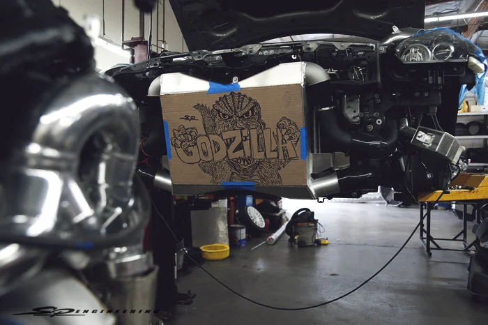 So, who or what is it that roars? Is it Godzilla himself, the motor, or the 102mm exhaust?