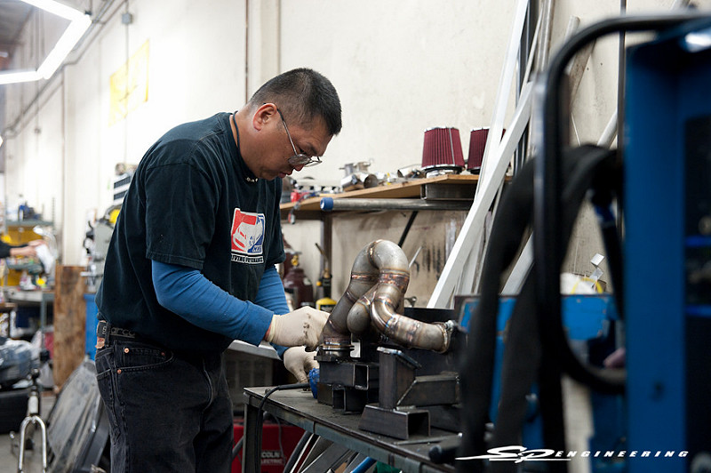 A great deal of custom work goes into the Godzilla package, such as our SPE Spec Custom Manifolds built in shop.