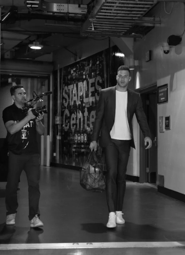Blake Griffin arriving to the Staples Center for the 1st round of the 2017 NBA Playoffs. &nbsp;Photo by Jacob Gonzalez.