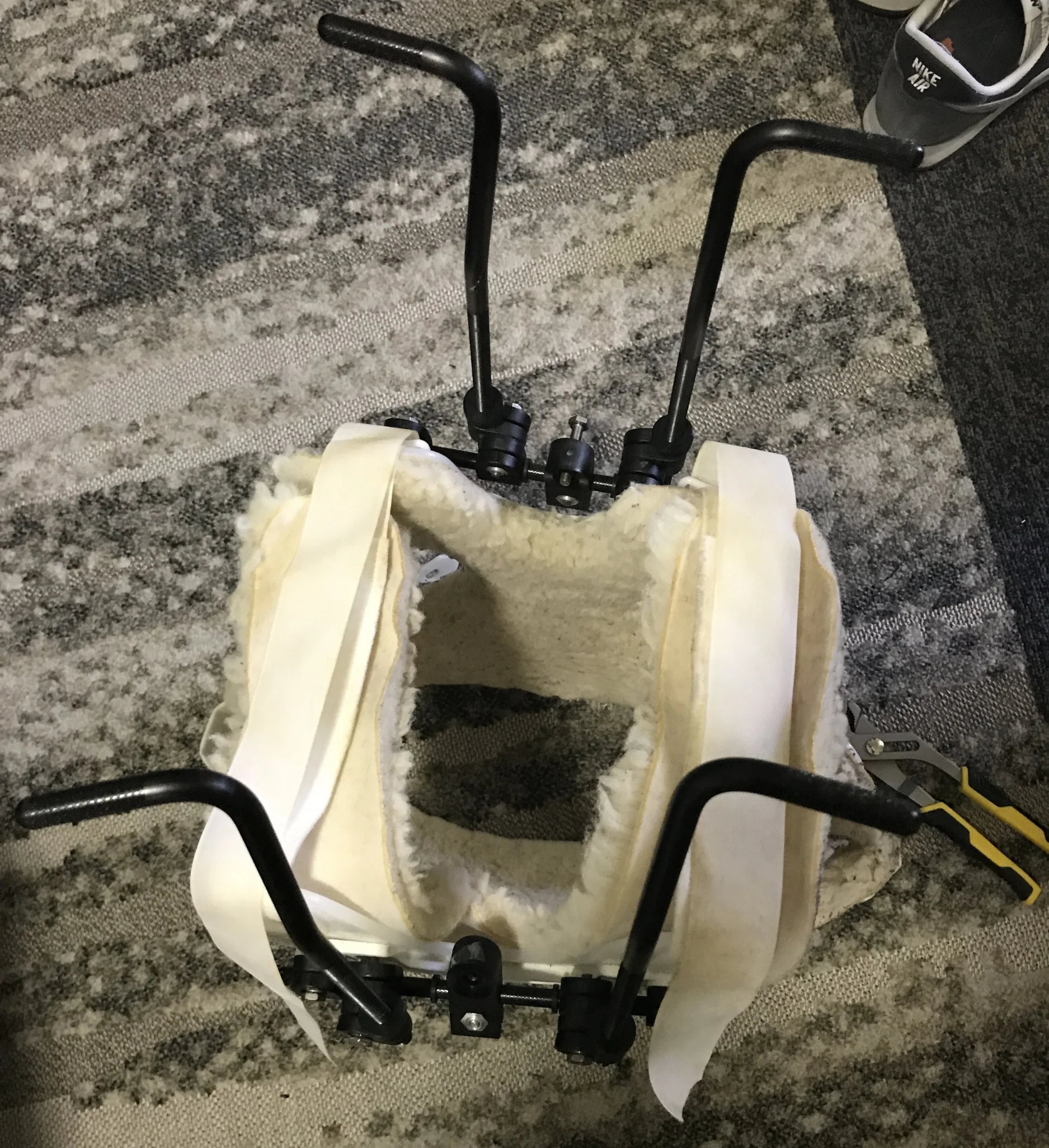 Prop bought off of eBay for neck brace in re-creation scenes with 13/14 yr old Ray.