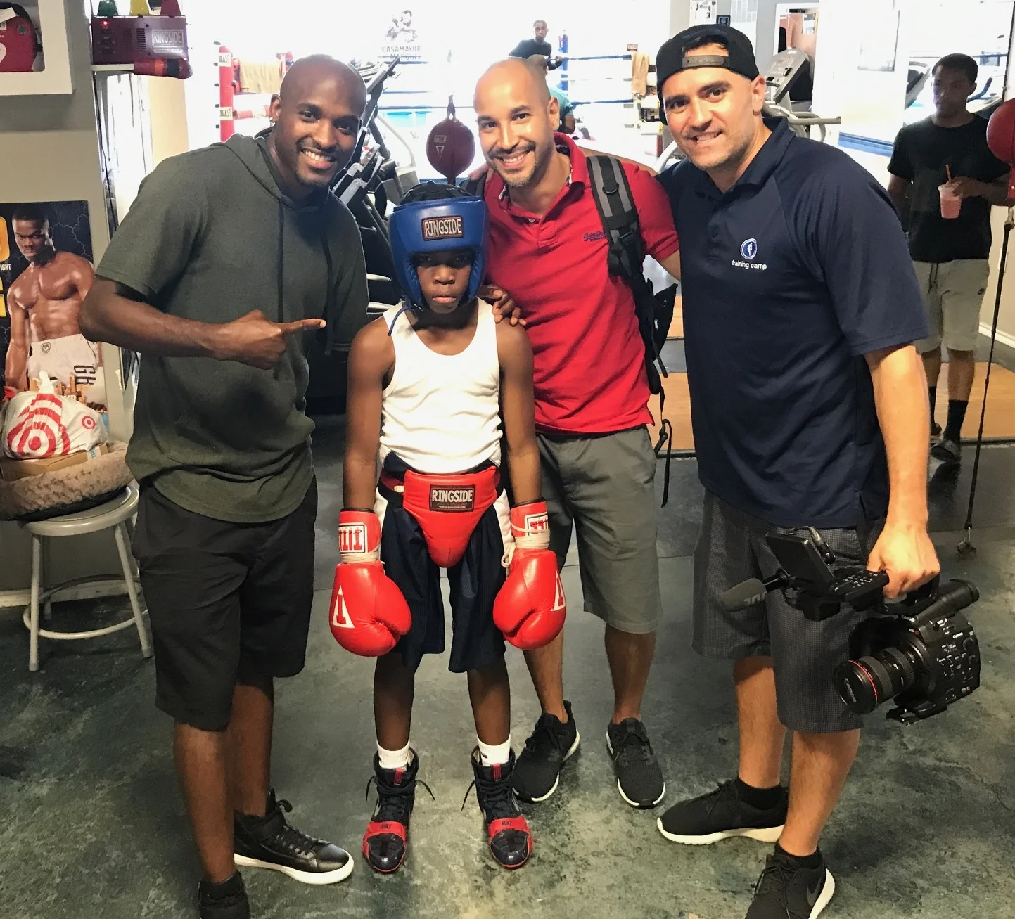 Left to Right: Ray Robinson, Semaj Alston (Actor) , Brian Collins (Camera Op), Thanasis Petrakis
