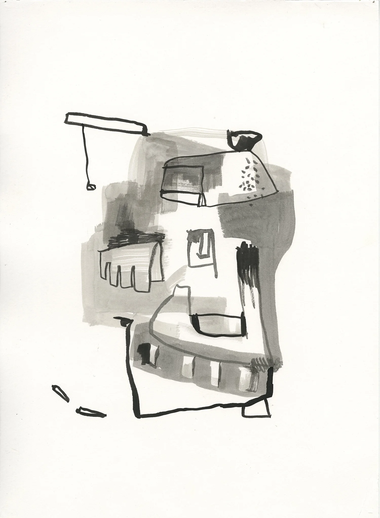 ink wash on paper, 2016 15 x 11 inches (frame size 19 x 15 inches)