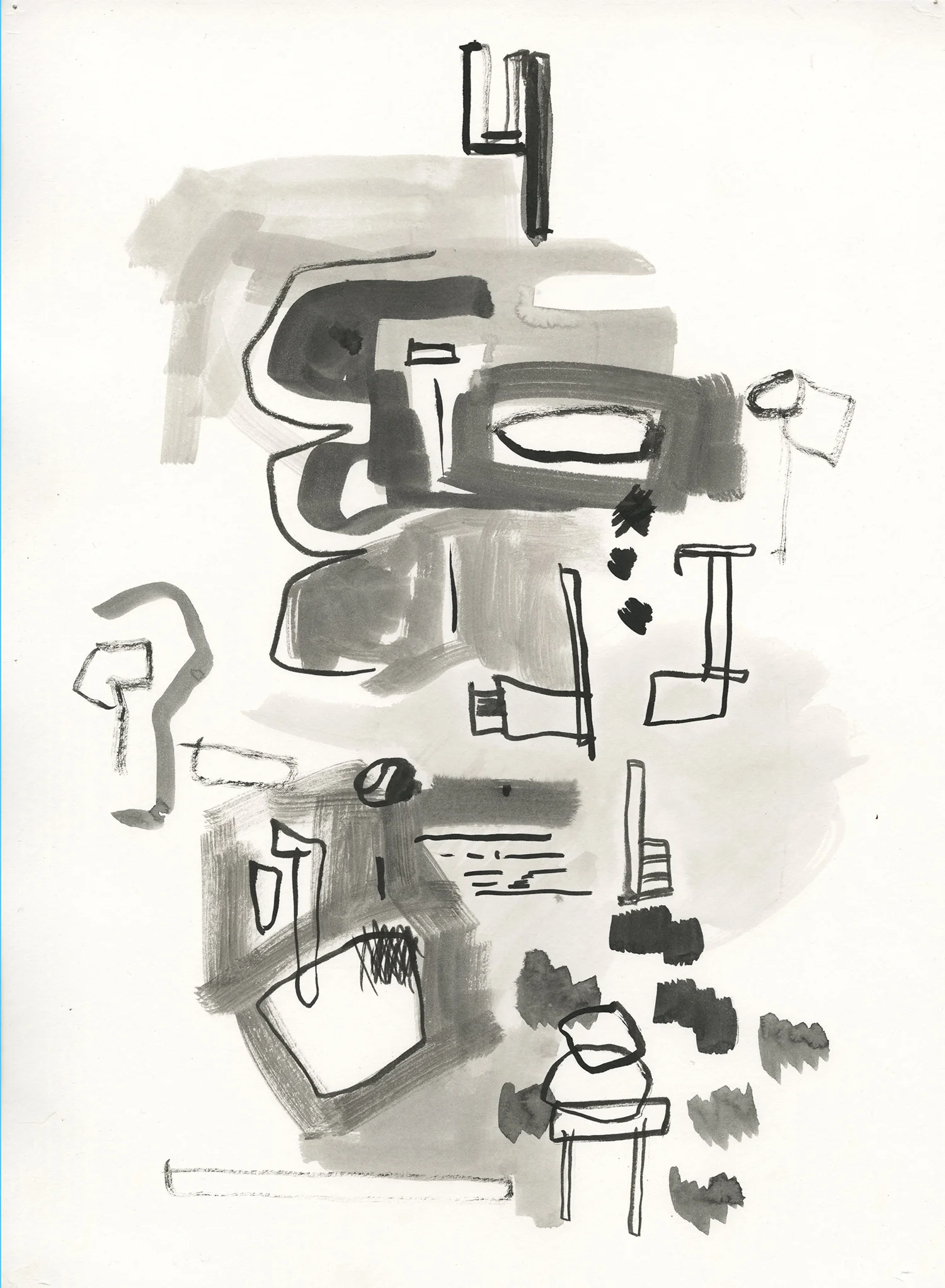 ink wash on paper, 2016 15 x 11 inches (frame size 19 x 15 inches)