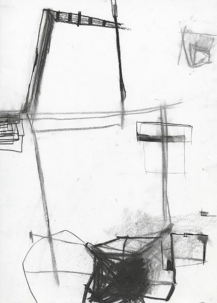 Charcoal on paper, 2014 17 x 14 inches