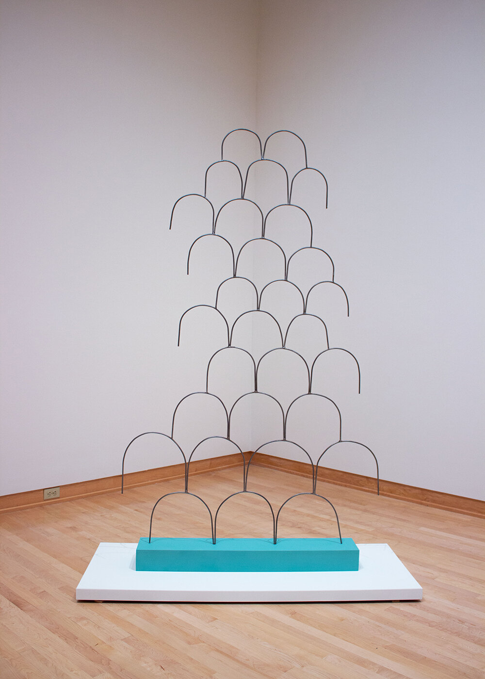  The Good Parts (arches) Steel, wood, paint 82 x 41 x 7.5 inches 2021  Photo courtesy of John Michael Kohler Arts Center.  