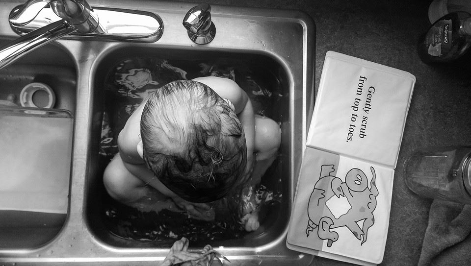 My daughter, who is now way too big for this sort of thing.