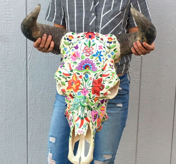 Grace made this incredibly cool piece for her mother. I want one for my home badly.