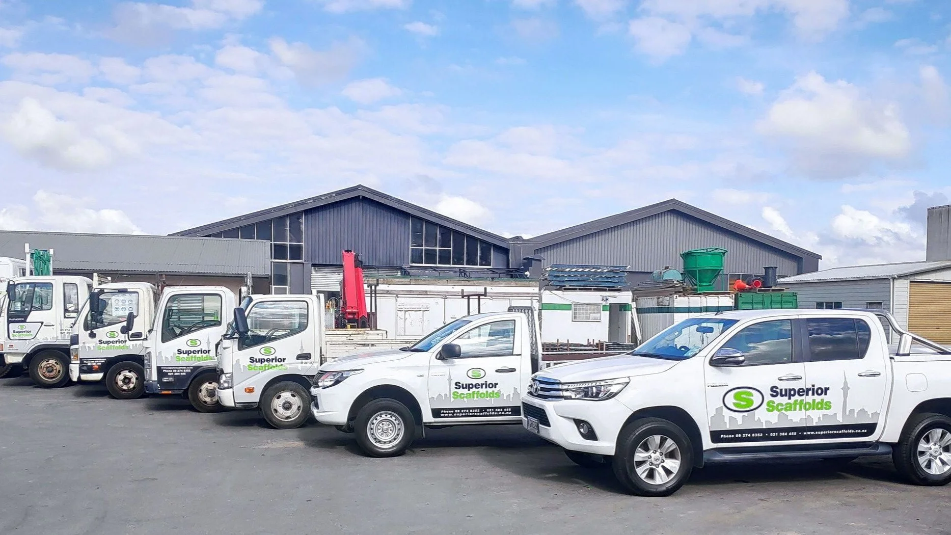 Our fleet is built for performance, safety, and delivering scaffolding solutions on time, every time.
Proudly branded, proudly local. You&rsquo;ll see us rolling through Auckland and beyond, raising the standard one job at a time.

Keep an eye out &m