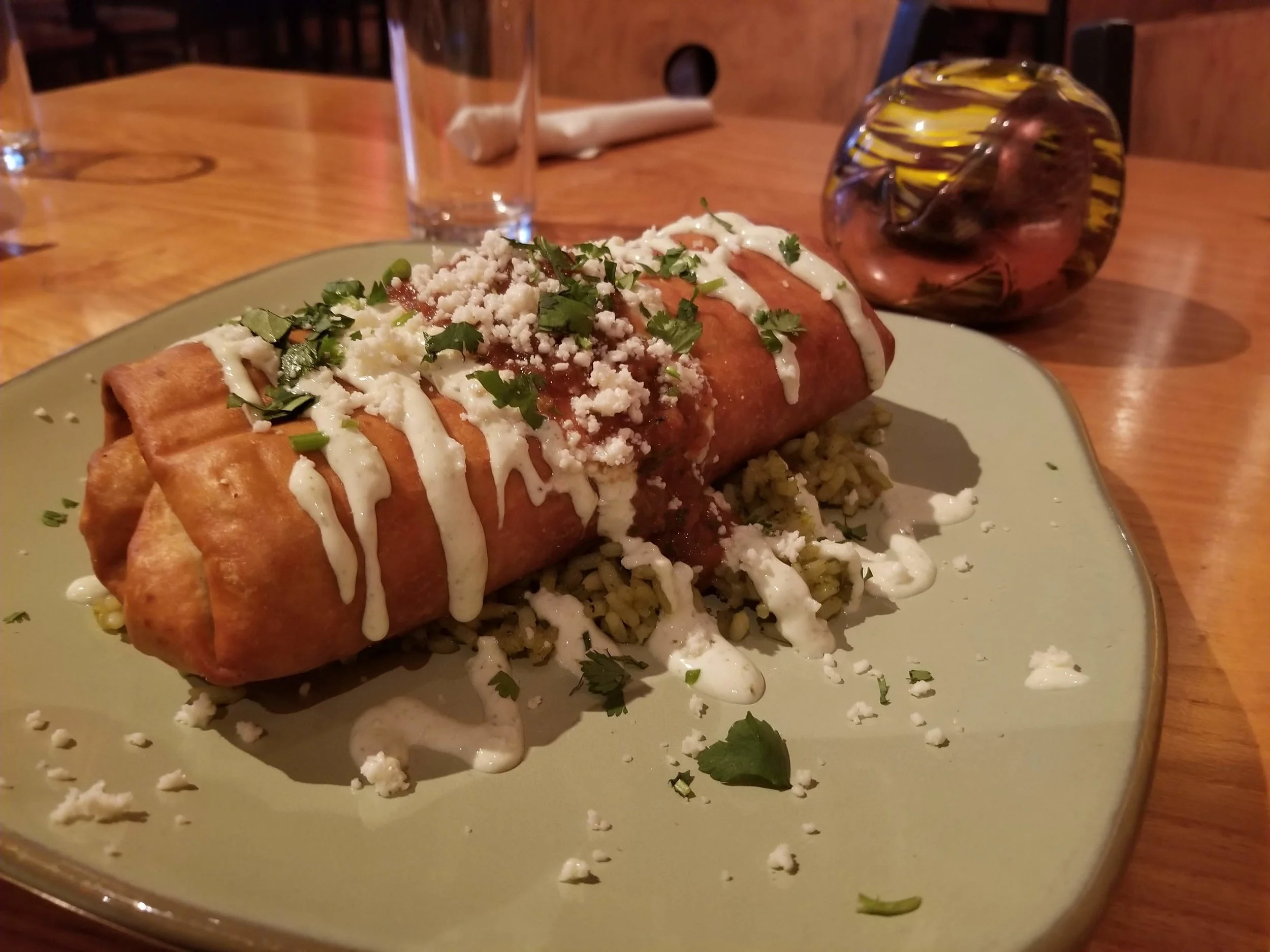 Vegetarian Chimichanga