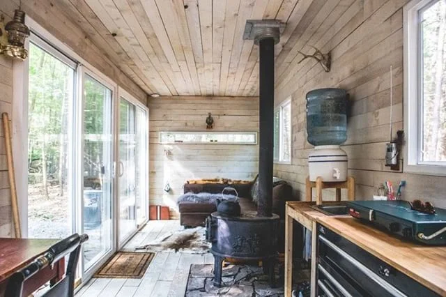 How do you turn a metal box into the cabin you&rsquo;ve been dreaming about? Read more in this profile on #Dwell https://www.dwell.com/article/shipping-container-cabin-catskills-new-york-off-grid-rental-39af0bf2 
#Contanium #container #ecoliving #off
