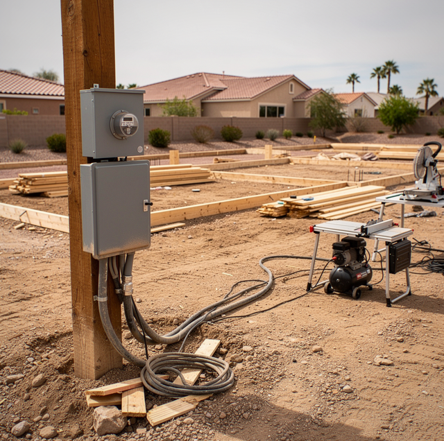 On a Construction Site, Temporary Power Keeps the Work Moving