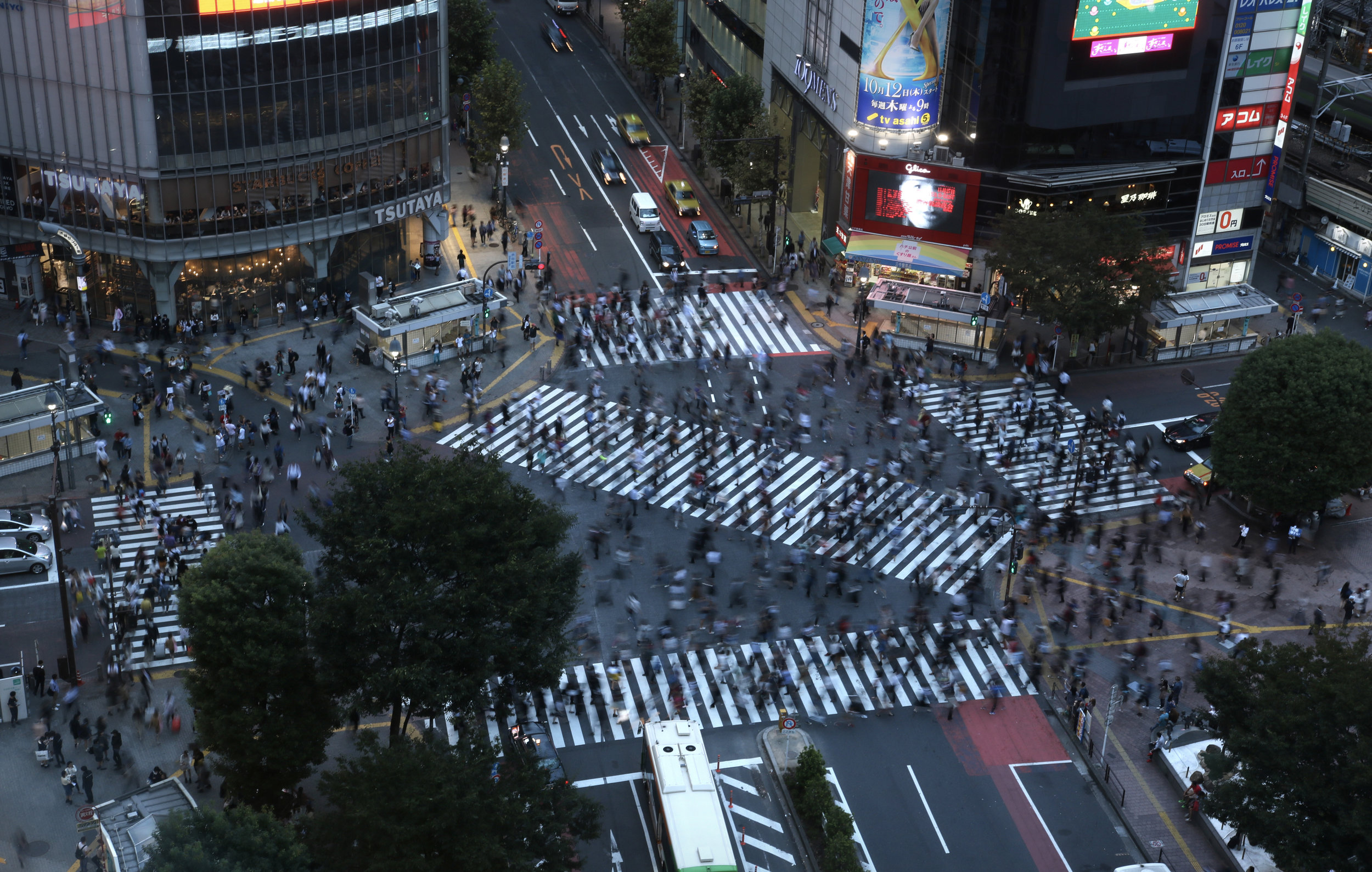 Shibuya Crossing: world’s busiest intersection