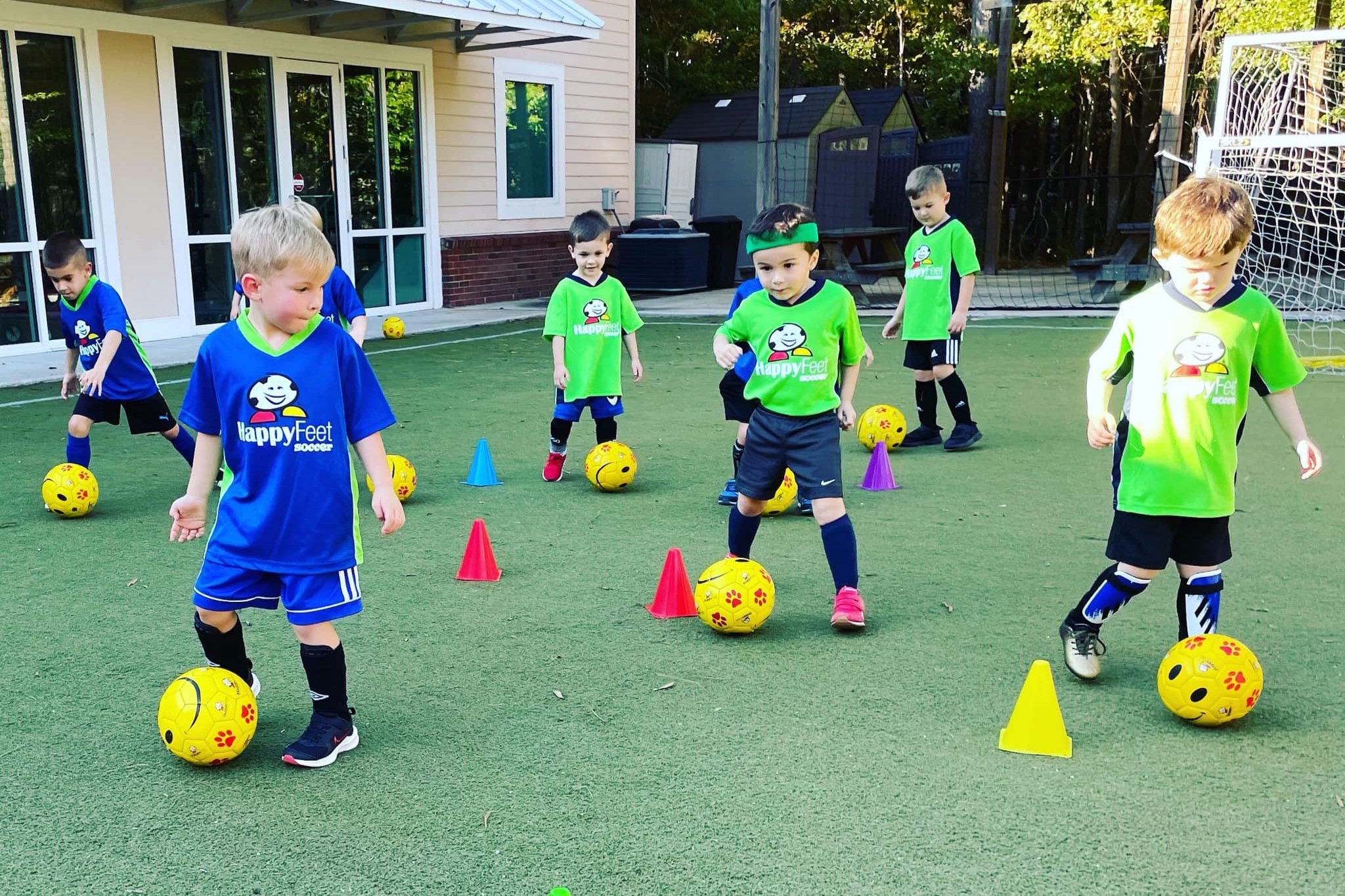 kids playing soccer