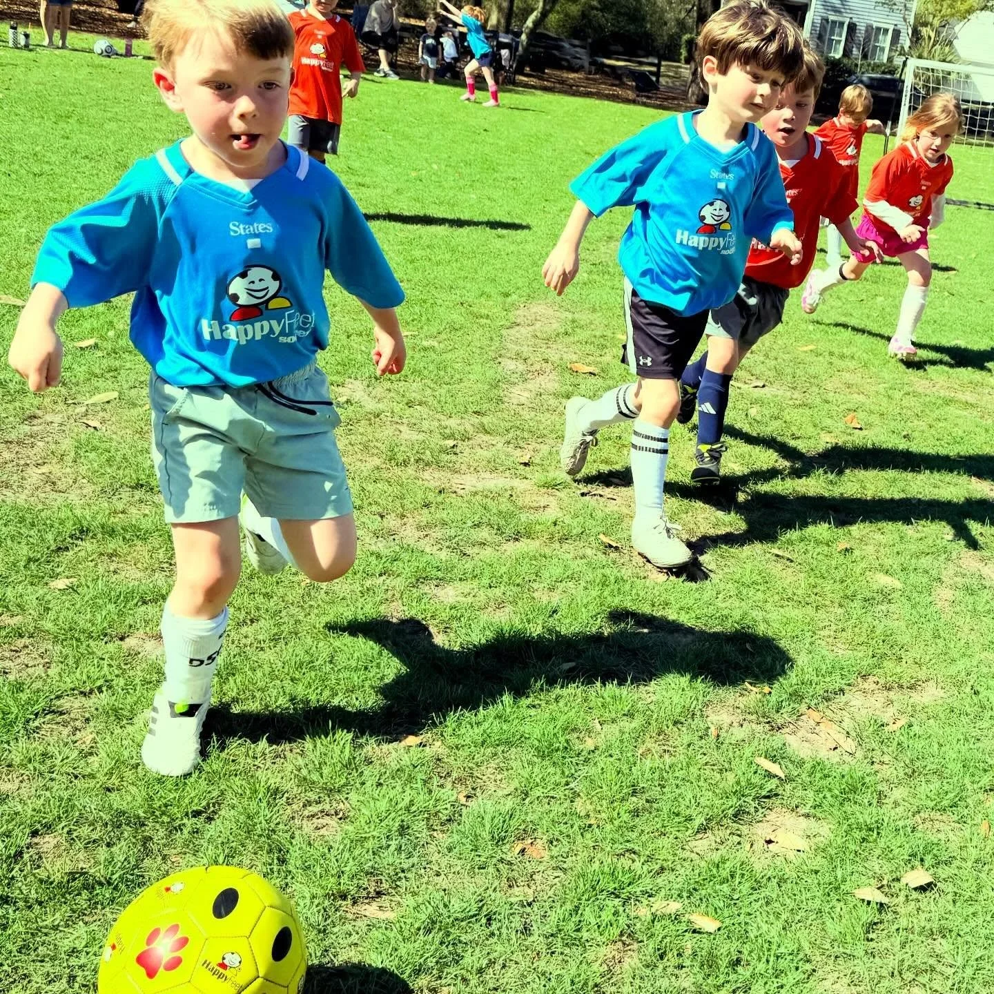 More Spring #2 League FUN! in May-June. Registration open NOW!

Join a team at- https://www.happyfeetcharleston.com/weekend-leagues/

The HappyFeet Adventure Soccer Experience
 
HappyFeet is an Award Winning Program Designed Specifically for the Deve