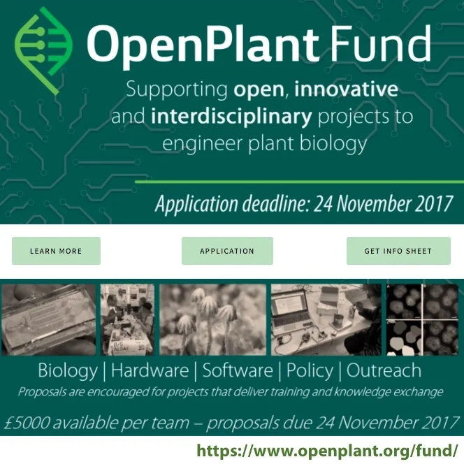 New OpenPlant Fund call for training materials