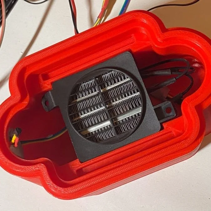 Microreactor heating and airflow circuits