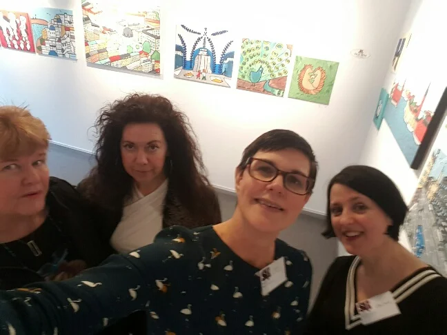 Dessa härliga damer: Kerstin Math och Pia Öberg, yours truly och Orsi Mild! Man kan inte annat än att ha otroligt roligt med dessa underbara kvinnor! Så mycket skratt!!