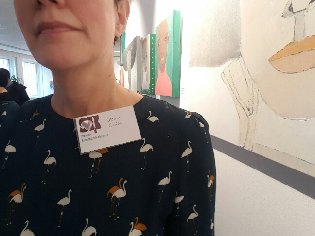 Svenska Konstnärsförbundets namnskylt, jodå tjusigt värre ;-)