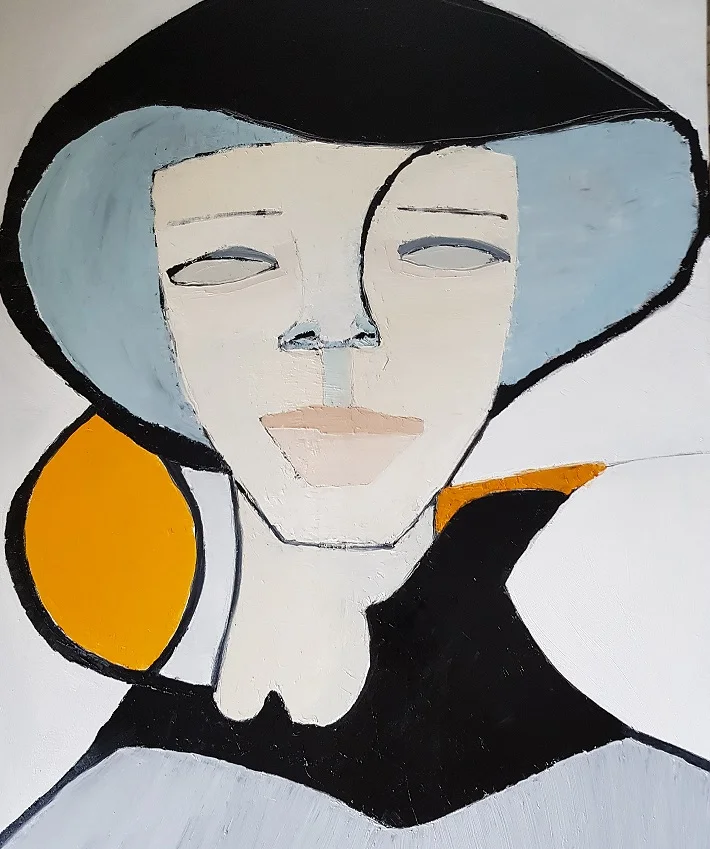 Proud and Humble, 80 x 100 cm i olja.