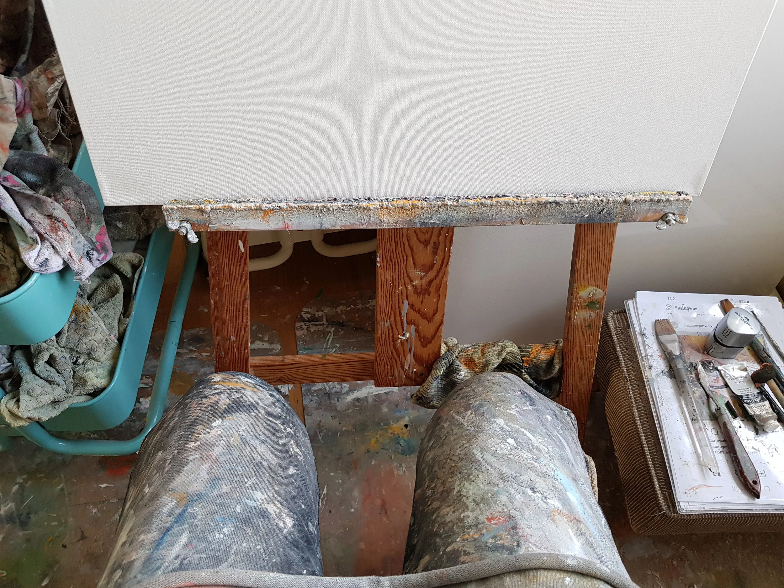 Min arbetsplats i dagsläget, underbart!