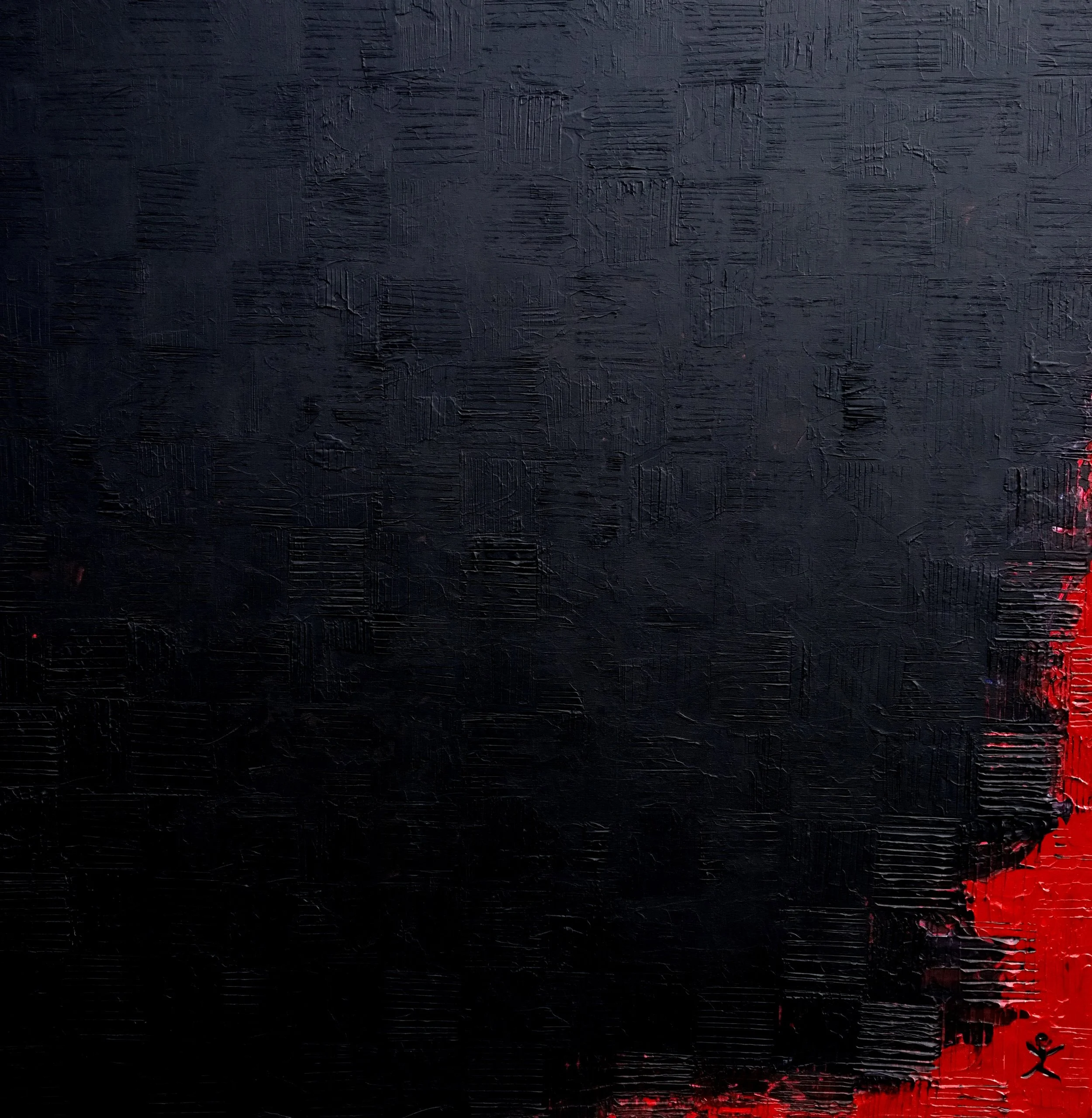 LIVING ON THE EDGE acrylique sur toile, 100x100cm 2'800 euros