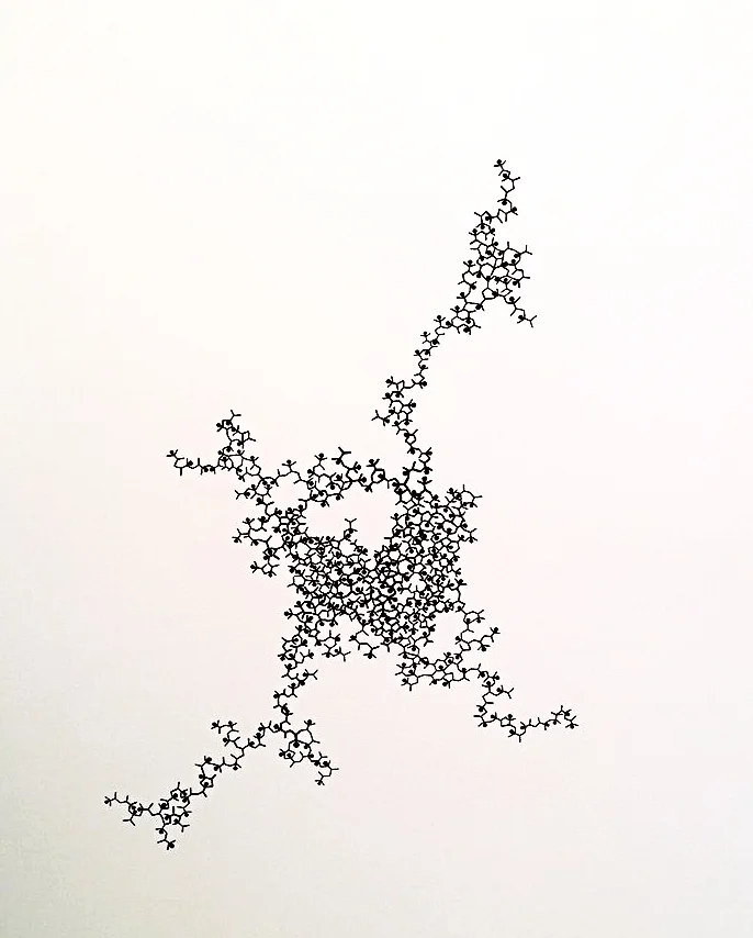 VIRUS acrylique sur toile, 150x120cm VENDU