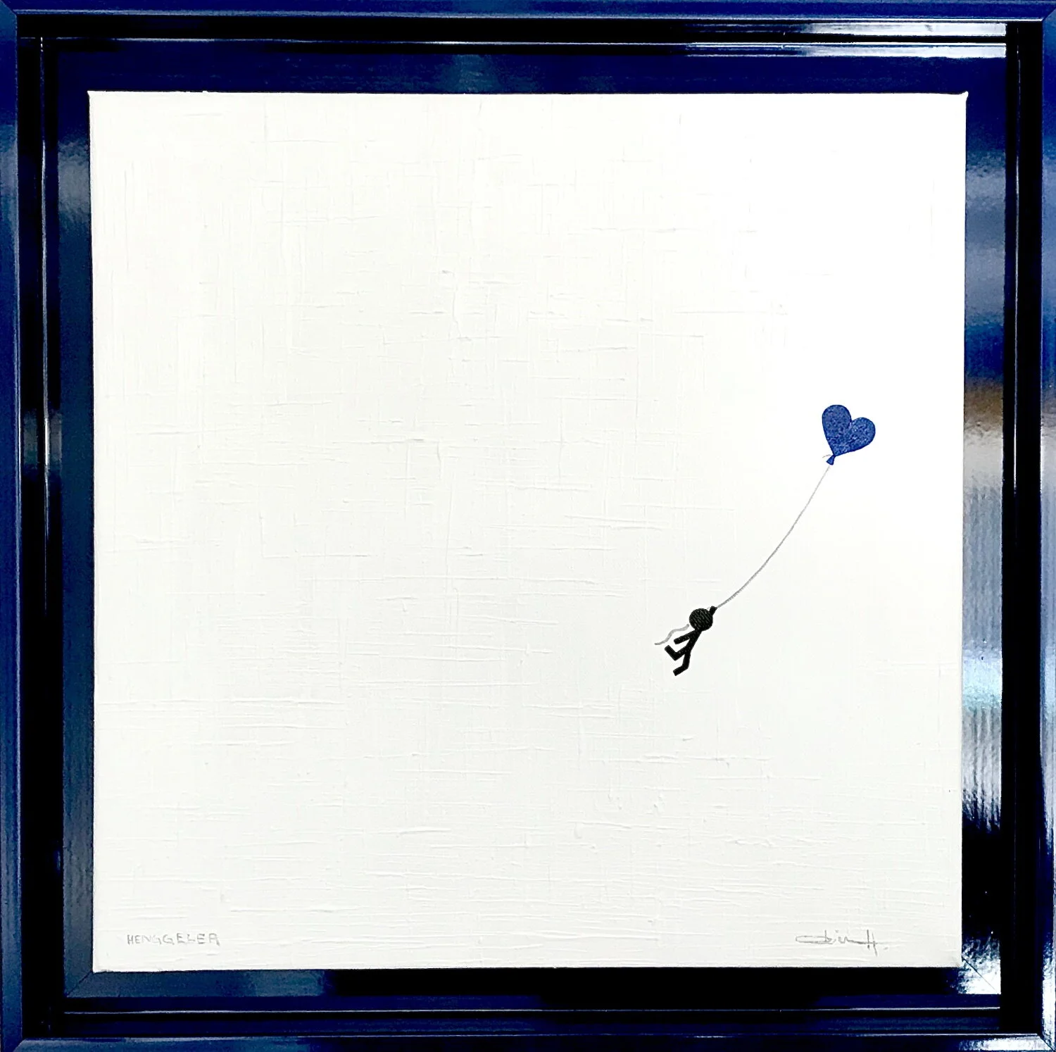 "BLUE LOVE" signed original painting