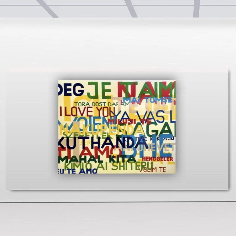 "LOVE INTERNATIONAL" signed original painting