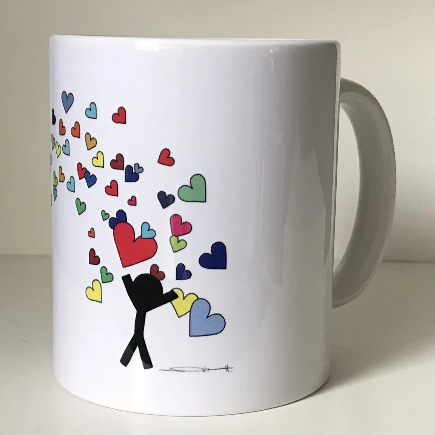 Shower of hearts Mug
