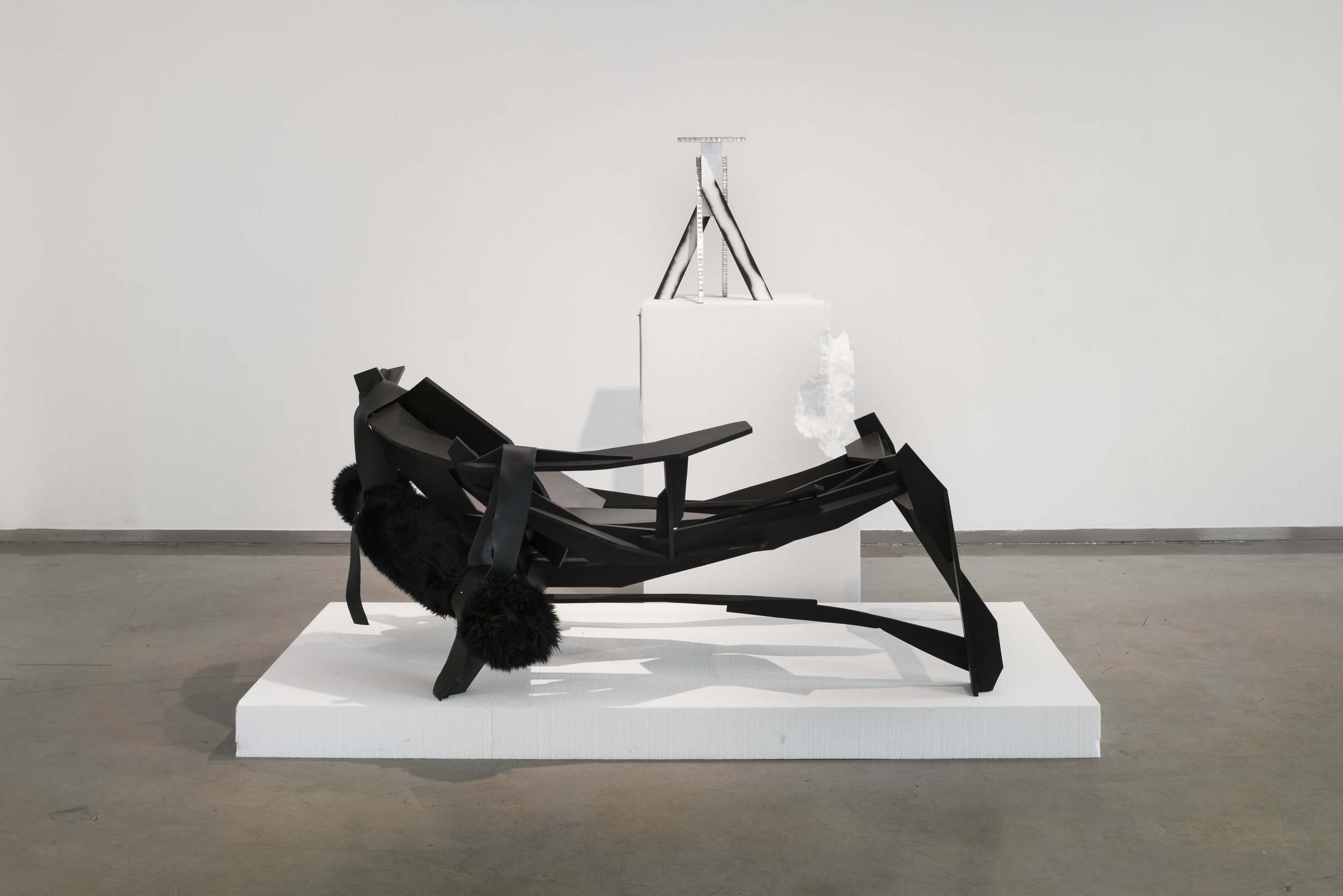  Tadeáš Podracký,  Sculptural Lounge Chair , 2016; Robert Stadler,  Aymeric , 2014 