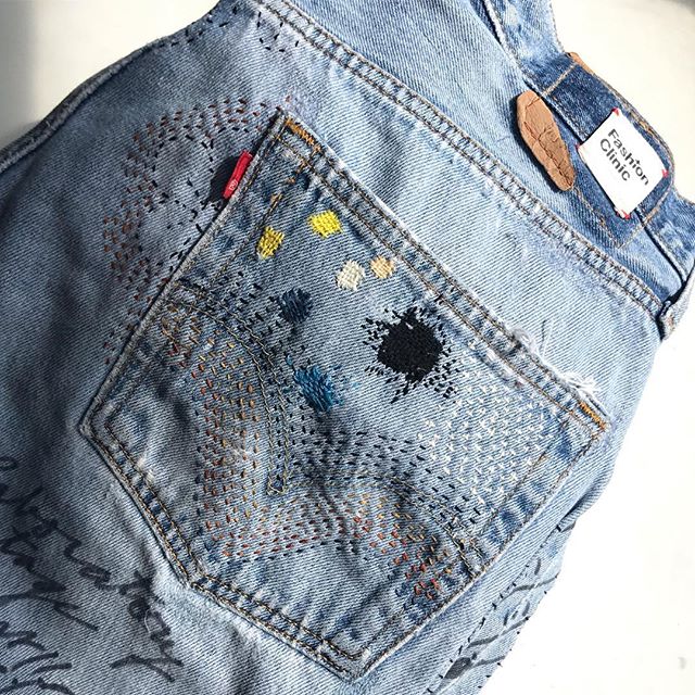 if only i could mend  broken hearts... #mending #darning #stitching#embroidery #visiblemending #slowfashion #repair #fashionclinic #ecofashion #denimrepair