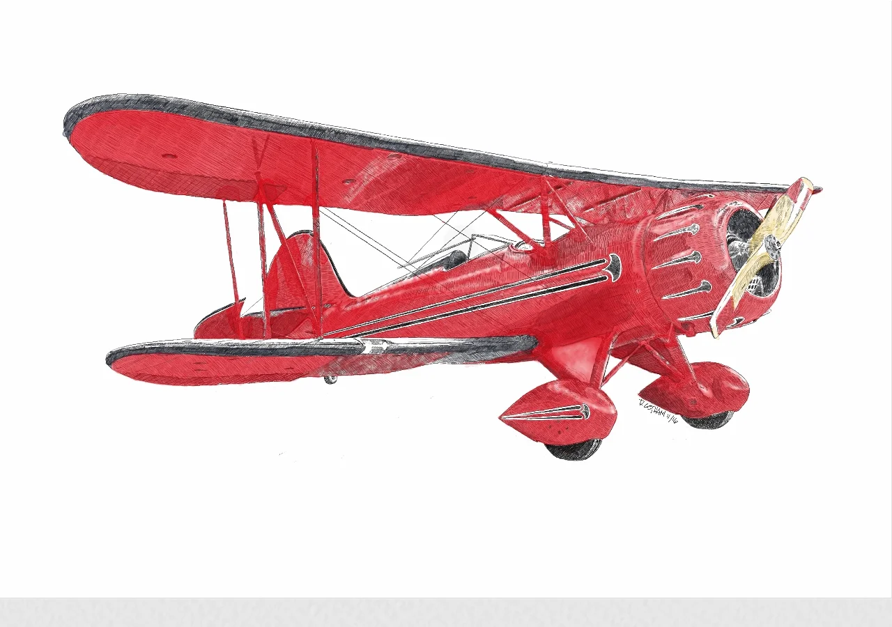 Waco YMF-5 Staggered Wing