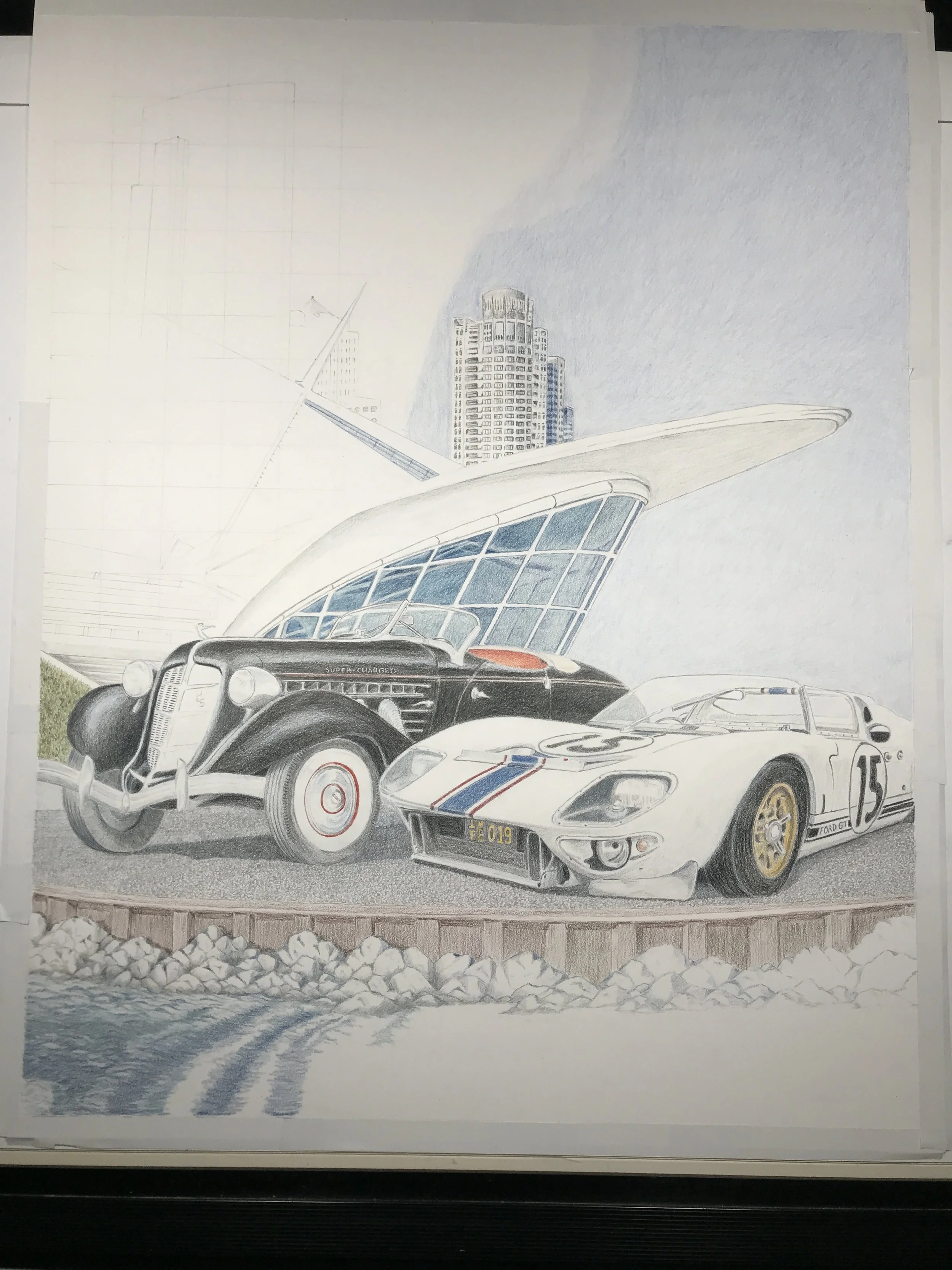 Cars darkened and 1st background bldg. 3/22/19