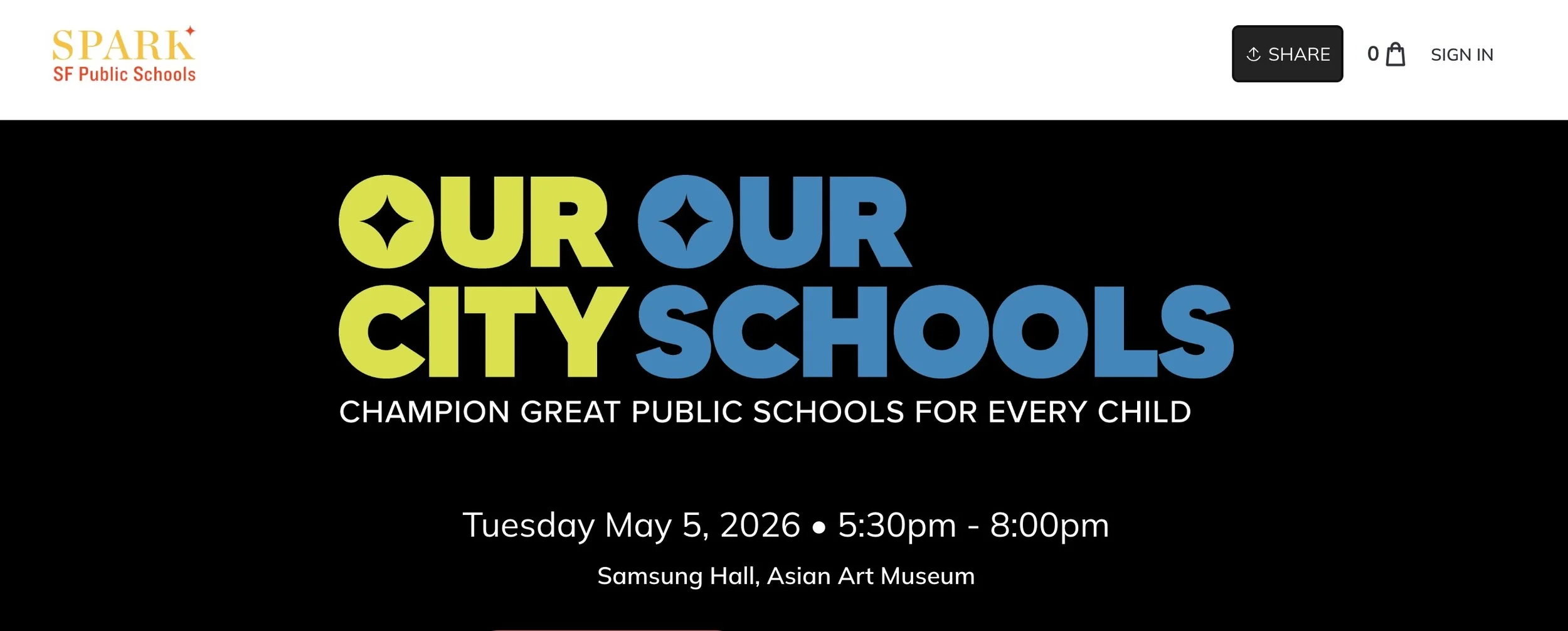 PPS-SF at SPARK for "Our City Our Schools" 