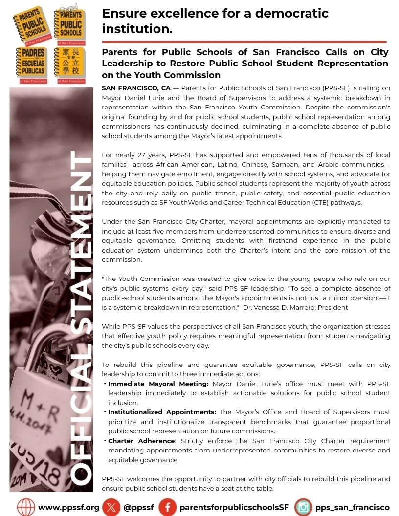 Ensure excellence for a democratic institution.
