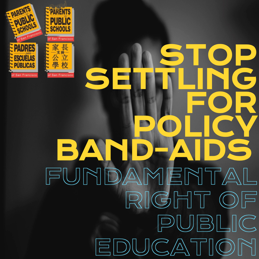 San Francisco, Stop Settling for Policy Band-Aids While Our Schools Remain Systemically Under-Resourced