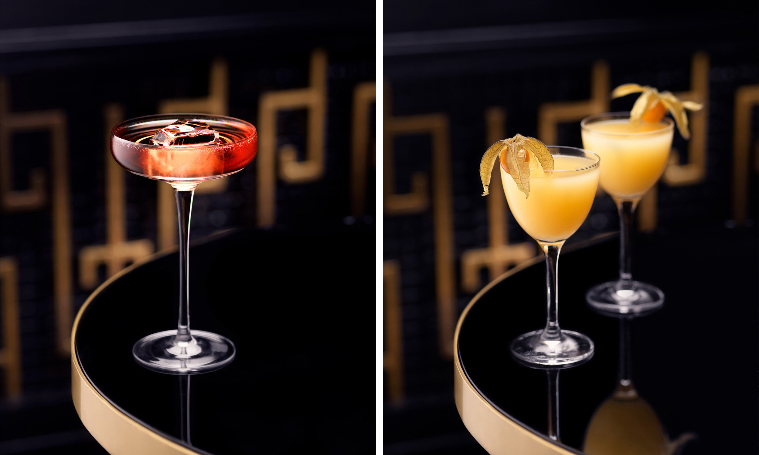 On location drinks photography for luxury hotel The Savoy in London