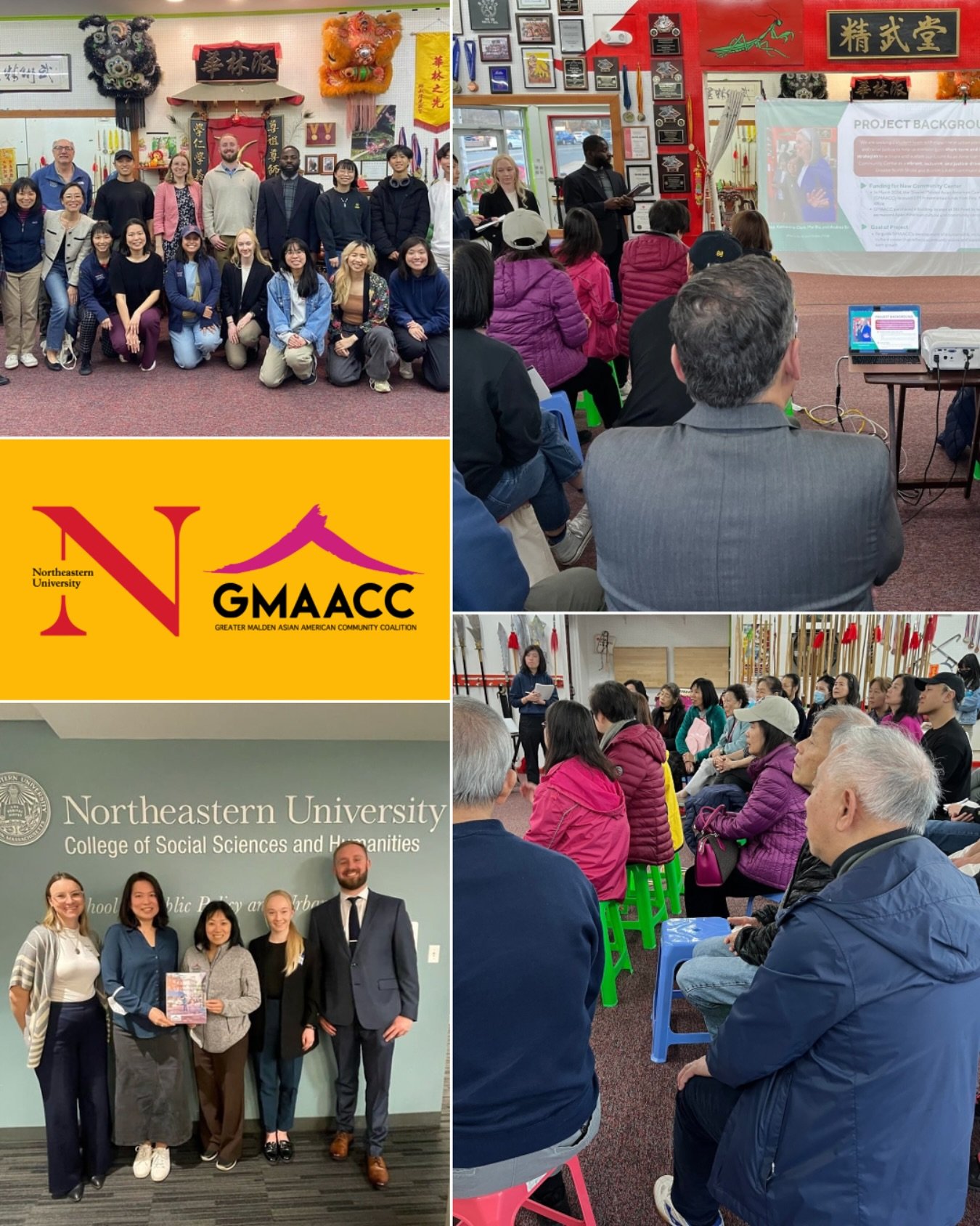Thank you to the @northeastern Capstone Team for your hard work in supporting GMAACC&rsquo;s plan for the Asian American Community and Cultural Center. The team presented their findings from their research to GMAACC&rsquo;s membership, partners, and 